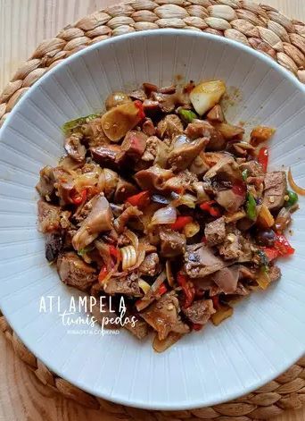 Resep Ati Ampela Pedas