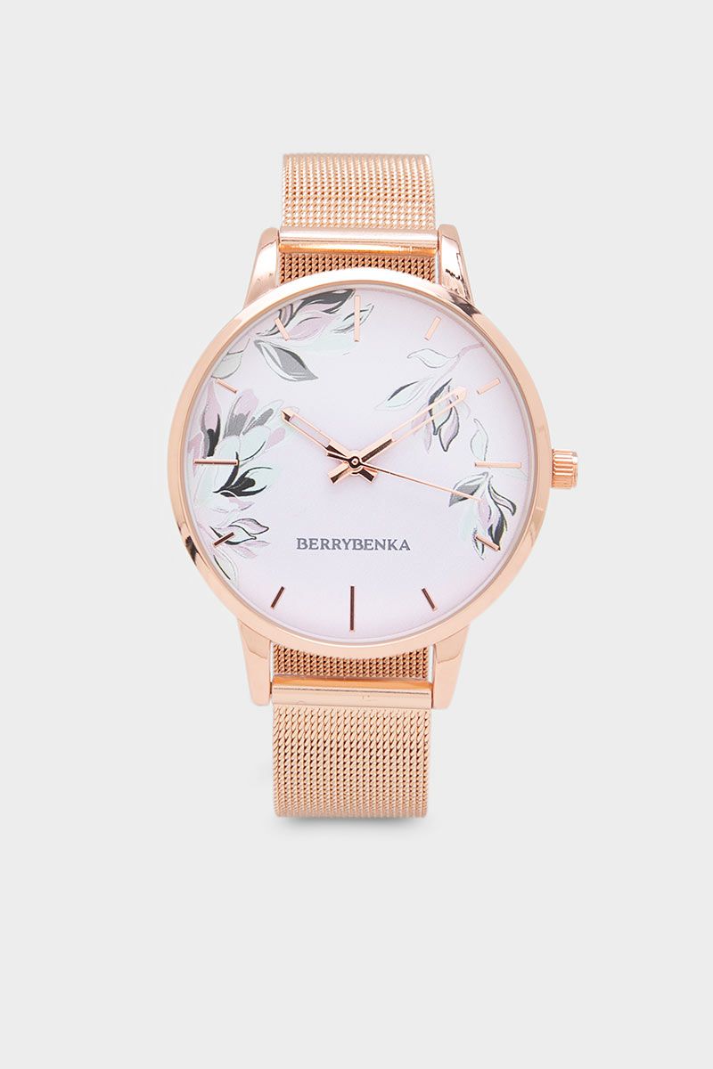 Rekomendasi Jam Tangan Wanita - Berrybenka Sofia Jasmine Metal Strap Rose Gold 2