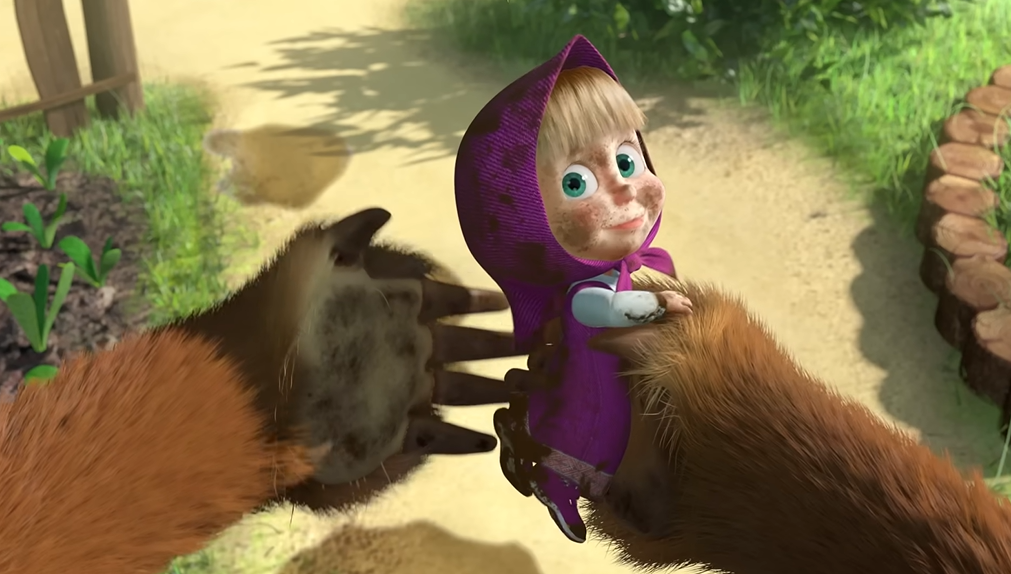 Lirik Lagu Masha and The Bear Versi Remix Thailand yang Viral