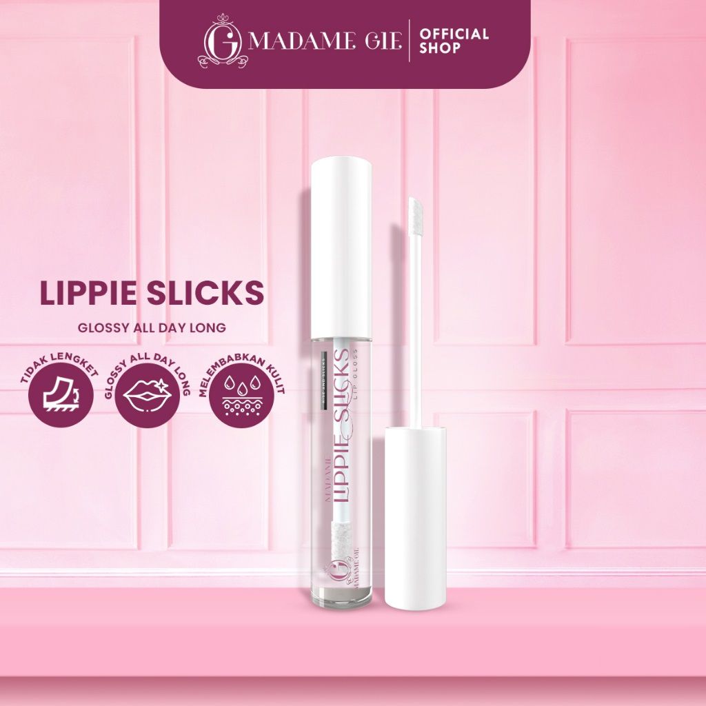 Rekomendasi Lip Gloss Bening Lokal - Madame Gie Lippie Slick