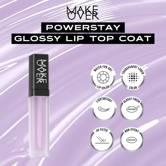 Rekomendasi Lip Gloss Bening Lokal - Make Over Power Stay Glossy Lip Top Coat