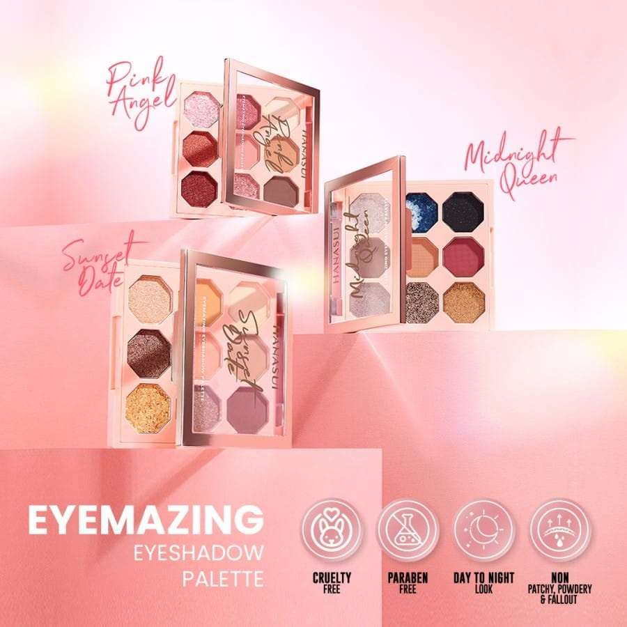 Rekomendasi Eye Shadow Pallete Di Bawah Rp100 Ribu - Hanasui Eyemazing Eyeshadow Palette