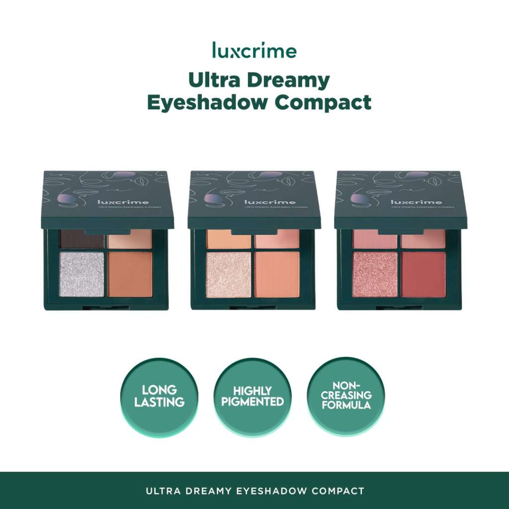 Rekomendasi Eye Shadow Pallete Di Bawah Rp100 Ribu - Luxcrime Ultra Dreamy Eyeshadow Compact