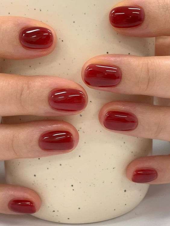 Inspirasi Nail Art Aesthetic - Red Jelly Nails