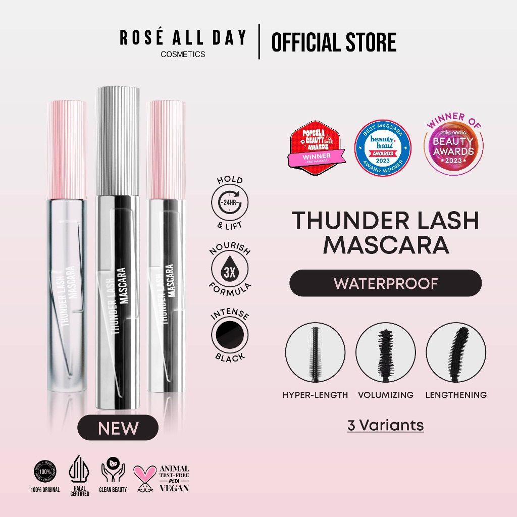 Rekomendasi Maskara Di Bawah Rp100 Ribu - Rose All Day Thunder Lash Mascara