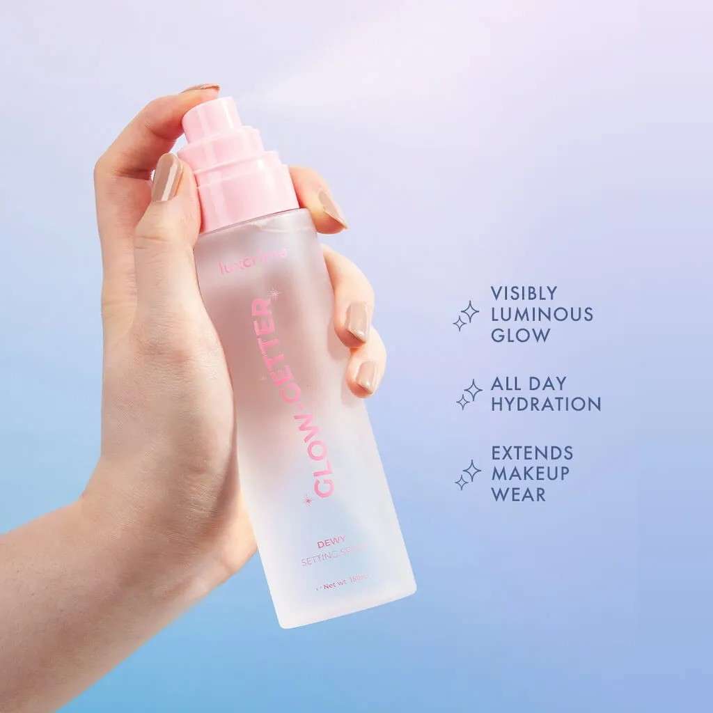 Rekomendasi Setting Spray Tahan Lama - Luxcrime Glow-Getter Dewy Setting Spray