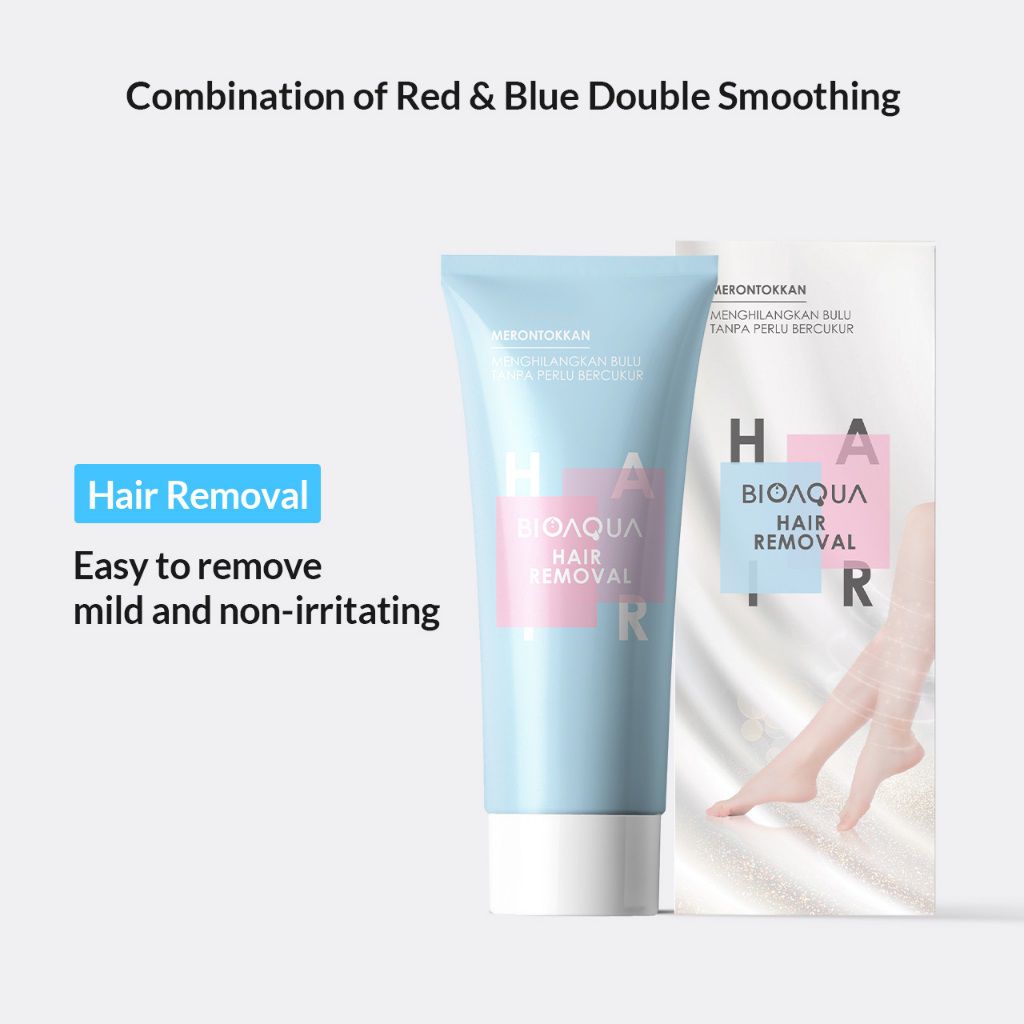 Rekomendasi Krim Penghilang Bulu Ketiak - Bioaqua Hair Removal Moisturizing Set