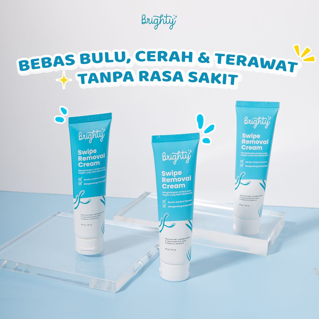 Rekomendasi Krim Penghilang Bulu Ketiak - Brighty Swipe Removal Cream