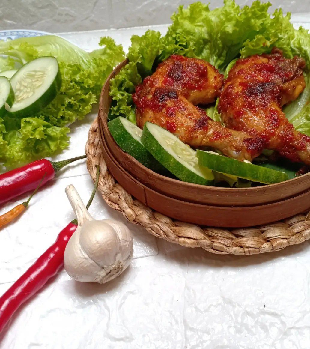 Menu Catering Nasi Ayam Bakar Bumbu Rujak 15 Ribuan