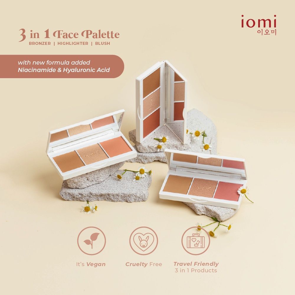 Rekomendasi Bronzer Lokal - IOMI 3in1 Face Palette