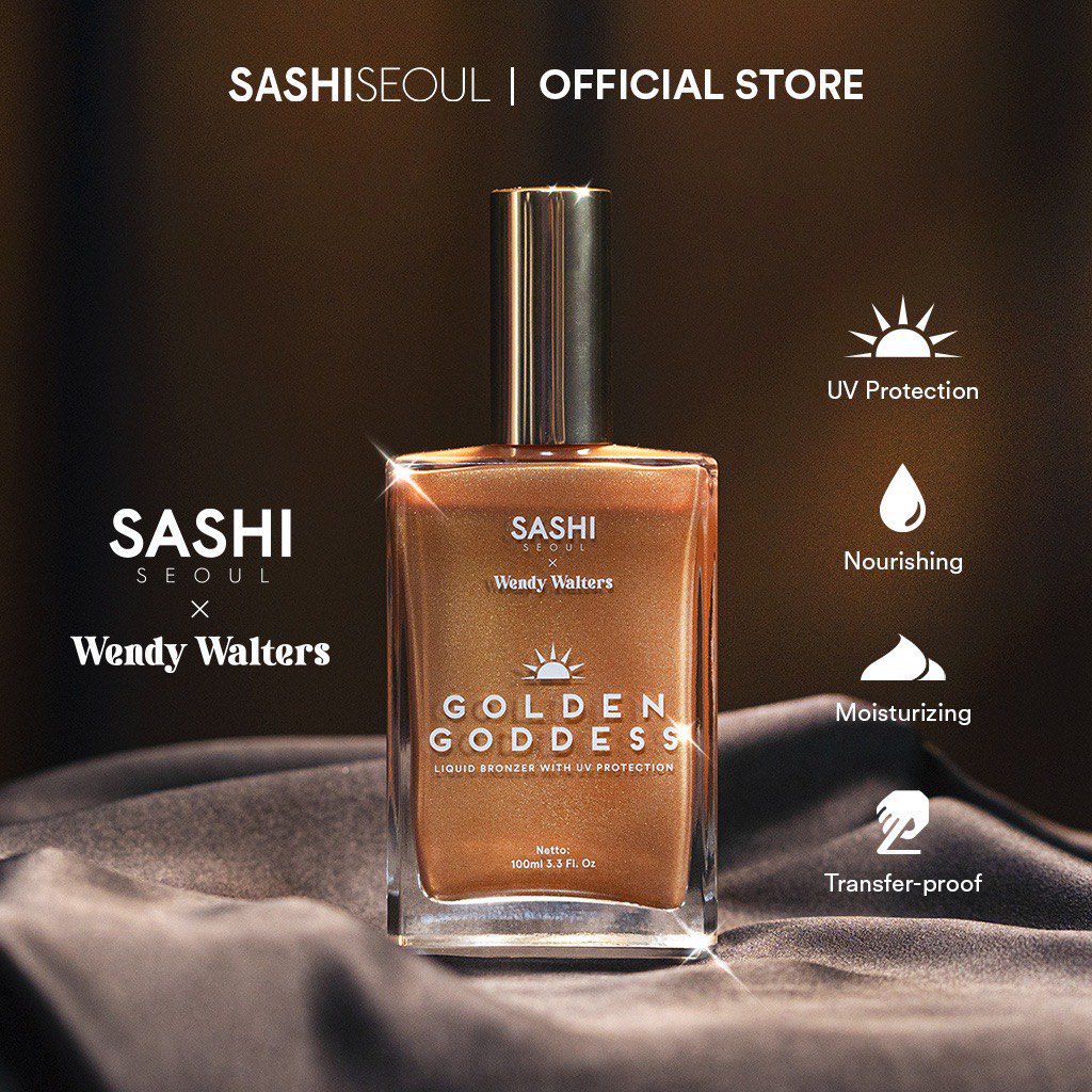 Rekomendasi Bronzer Lokal - SASHI x Wendy Walters Golden Goddess Liquid Bronzer