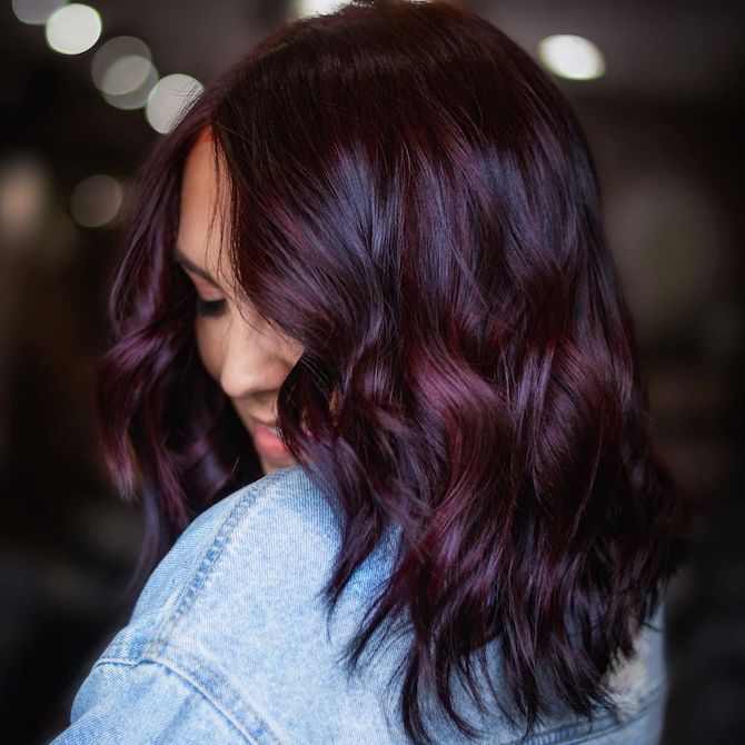 Warna Cat Rambut Yang Cocok Untuk Kulit Sawo Matang - Plum