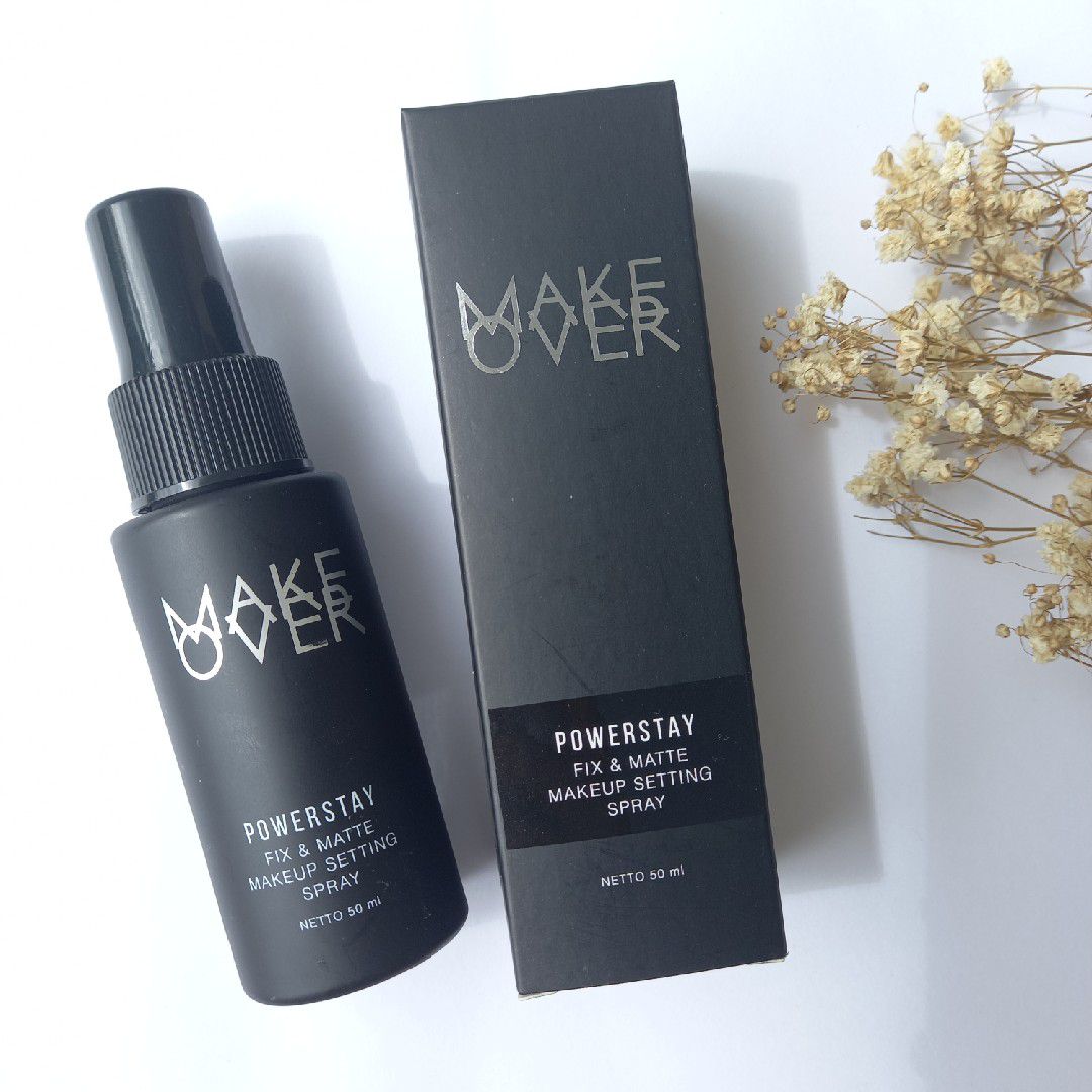 Rekomendasi Flawless Look Makeup Product - MAKE OVER Powerstay Fix & Matte Setting Spray