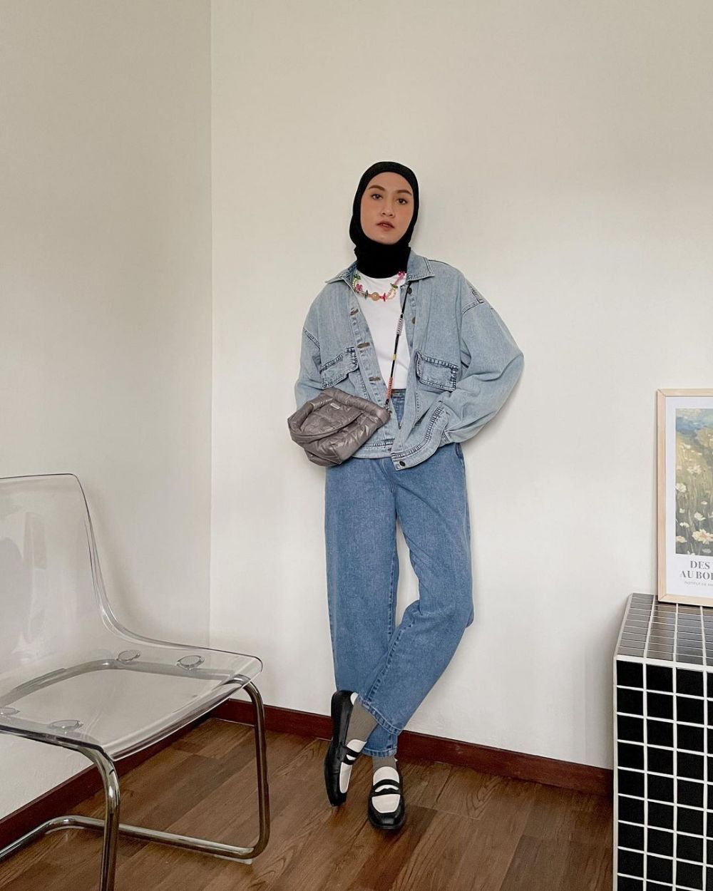Outfit Nonton Konser Hijab - Casual Denim