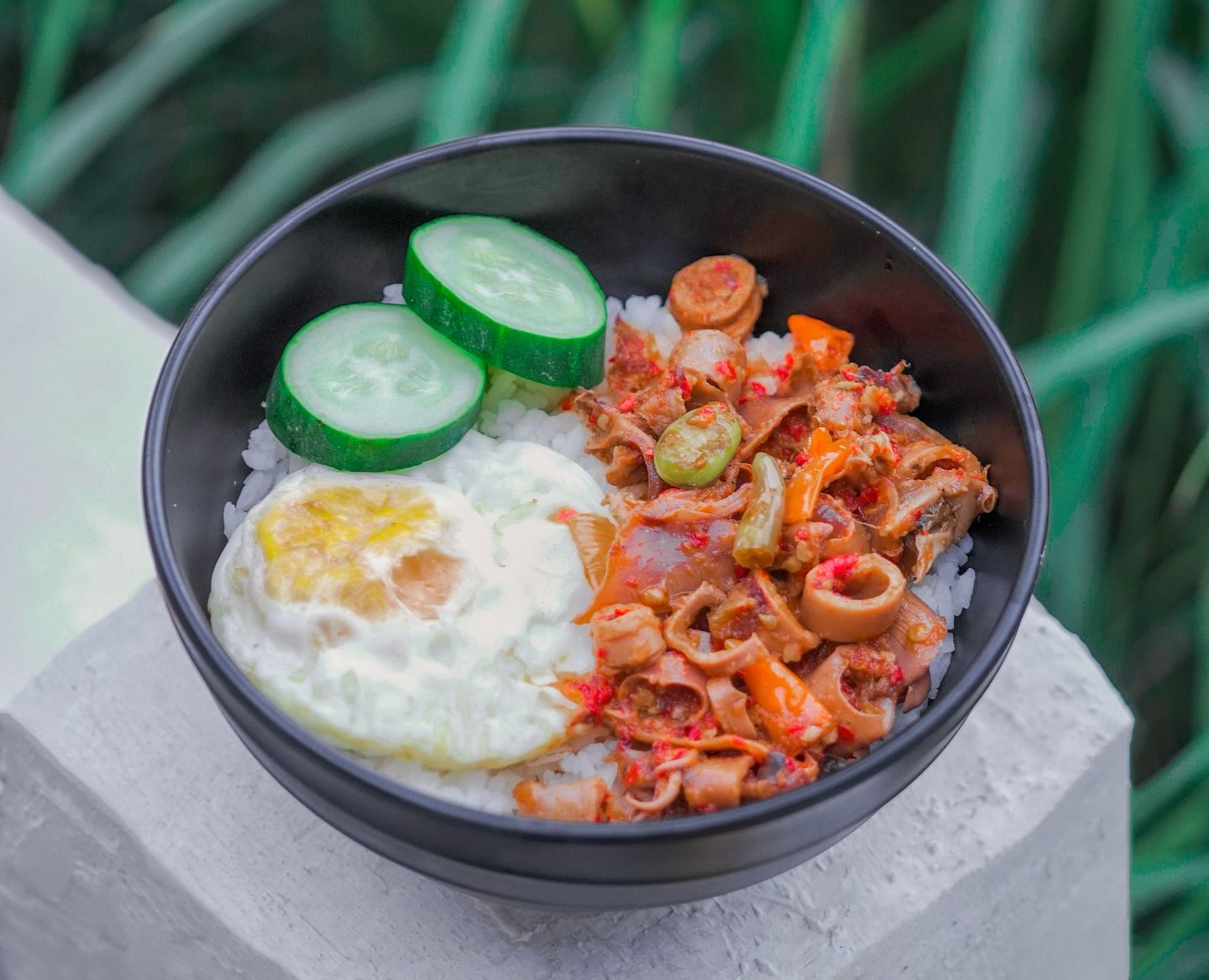 Menu Rice Bowl Kekinian - Ricebowl Cumi Pedas