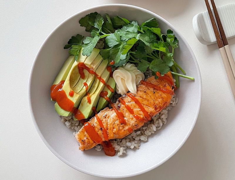 Menu Rice Bowl Kekinian - Rice Bowl Salmon