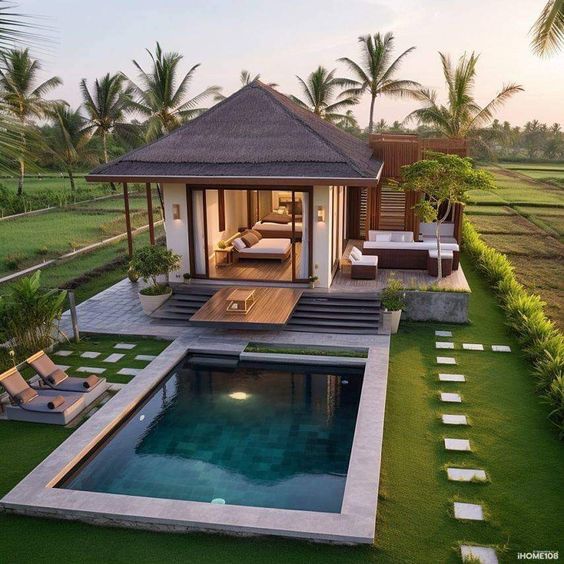 Desain Rumah di Sawah