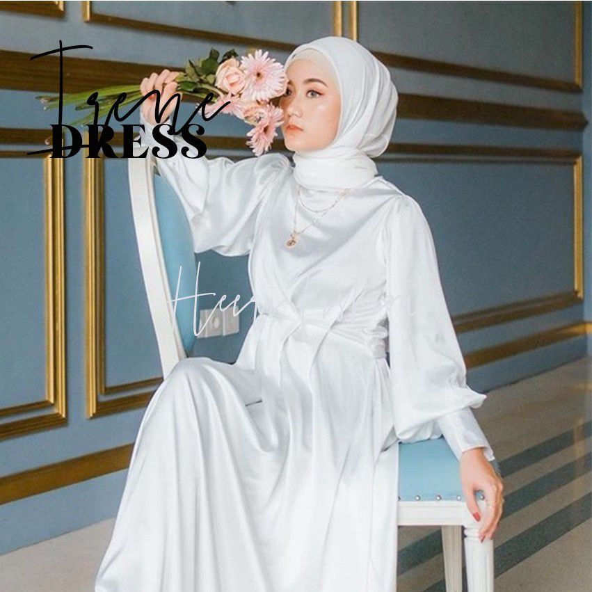 Baju Akad Nikah Sederhana di KUA - Dress Satin