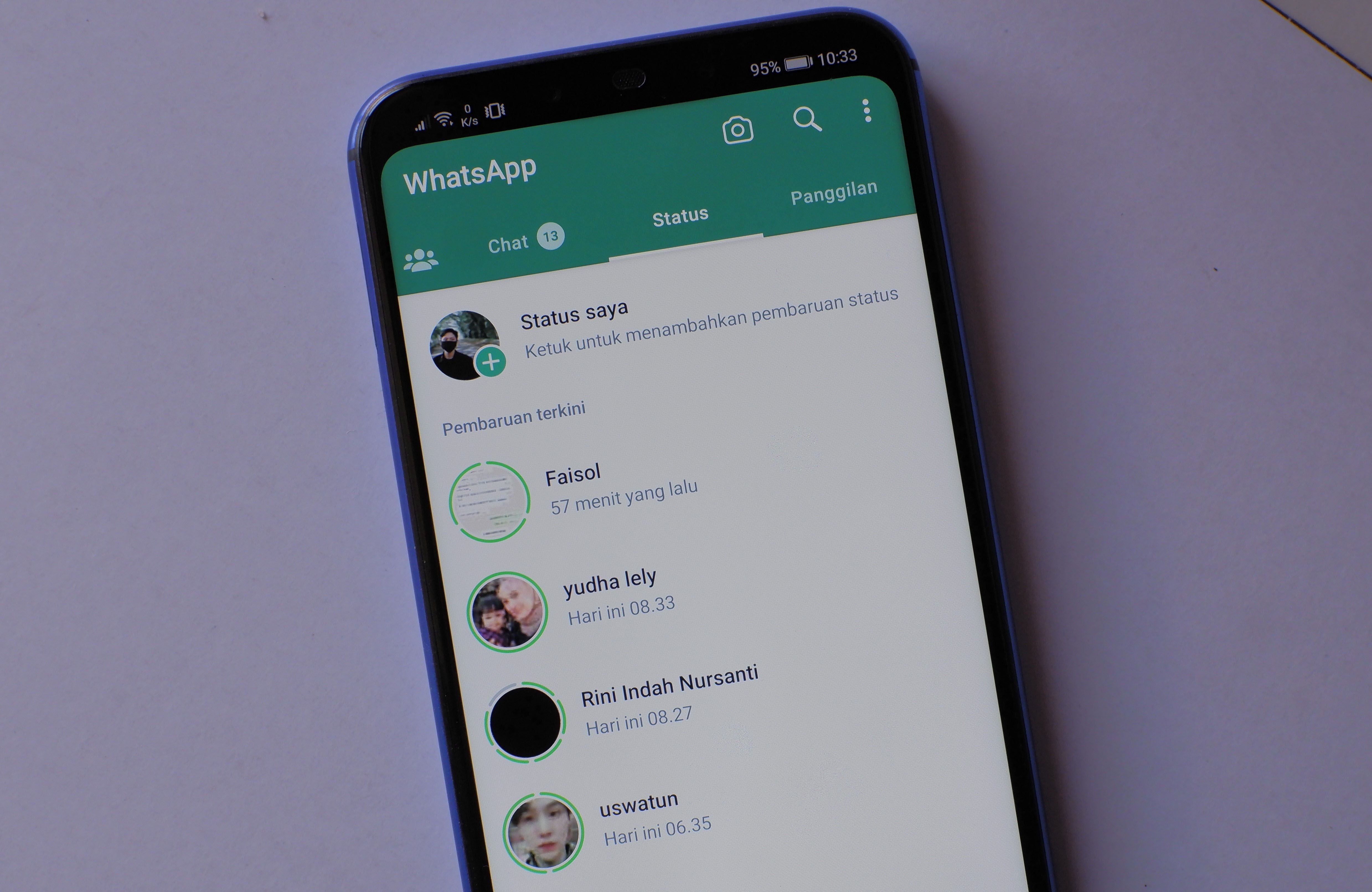 cara share status whatsapp ke facebook