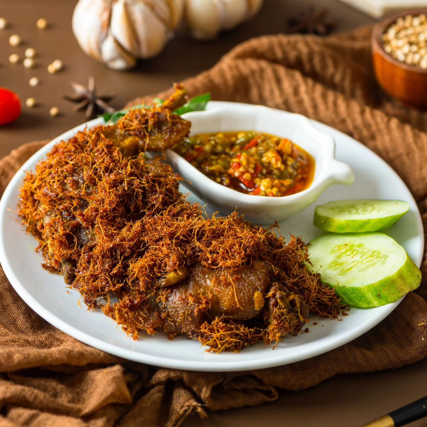 Resep Bebek Madura Bumbu Serundeng