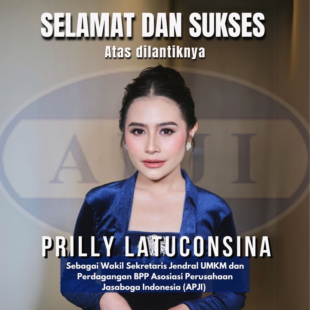 Prilly Latuconsina Dilantik Jadi Wakil Sekretaris Jendral UMKM dan Perdagangan