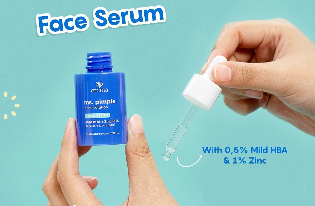 Serum Jerawat untuk Remaja - Emina Ms. Pimple Acne Solution Face Serum