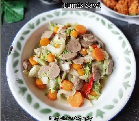 Resep Tumis Sawi Putih Bakso