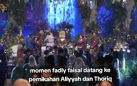 Fadly Faisal Kakak Fuji Hadir di Acara Resepsi Aaliyah-Thariq