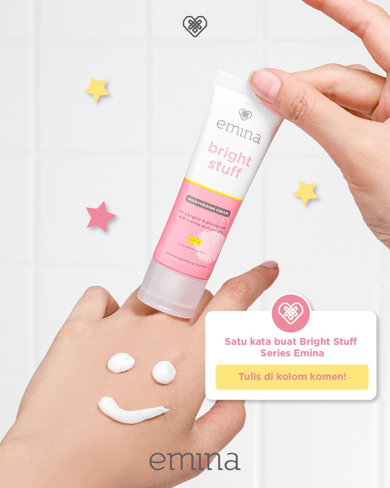 Pelembab di Indomaret -  Emina Bright Stuff Moisturizing Cream