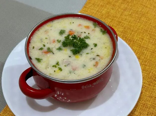 Resep Cream Soup Ayam Jagung