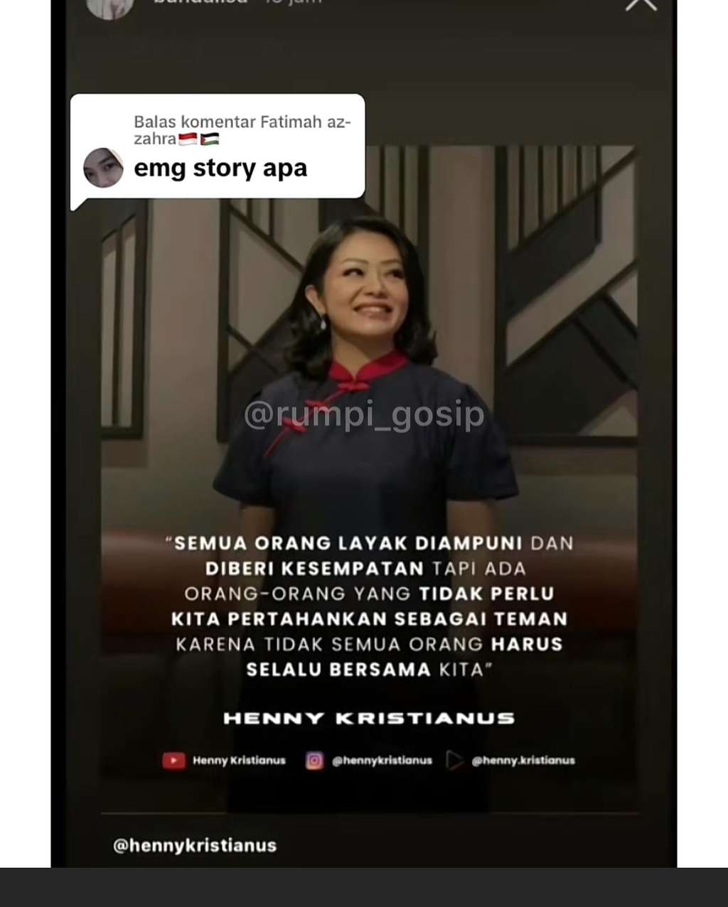 Postingan Ibu Marsha Aruan