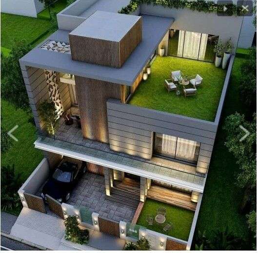 Desain Rumah 2 Lantai dengan Rooftop