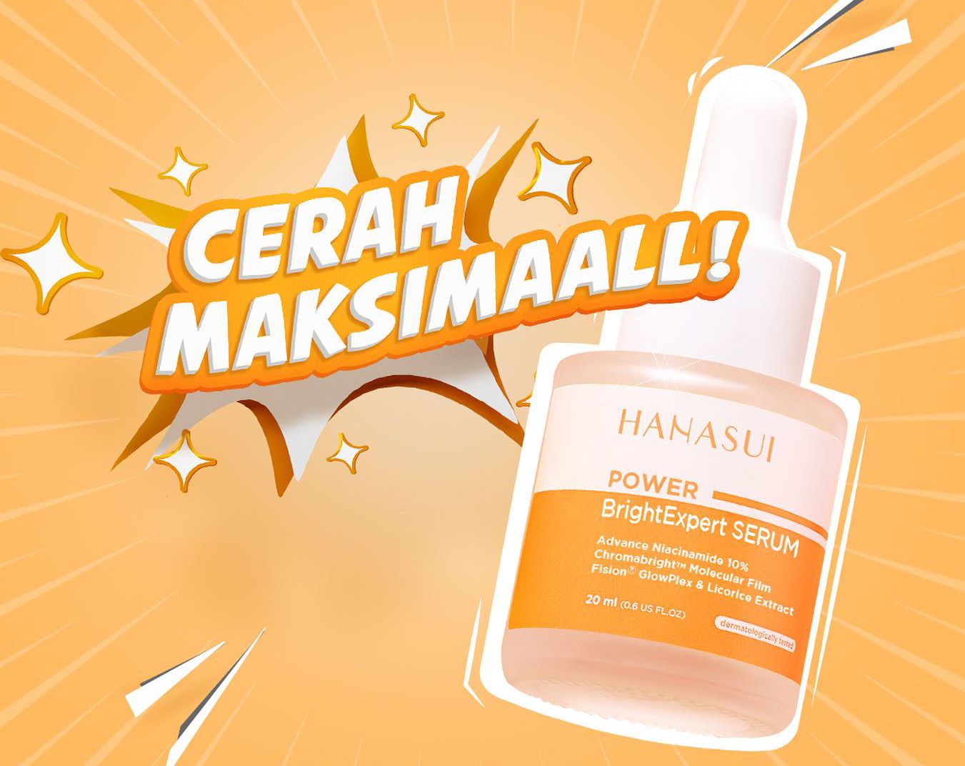 Skincare Hanasui untuk Mencerahkan Wajah - Hanasui Power Bright Expert Serum