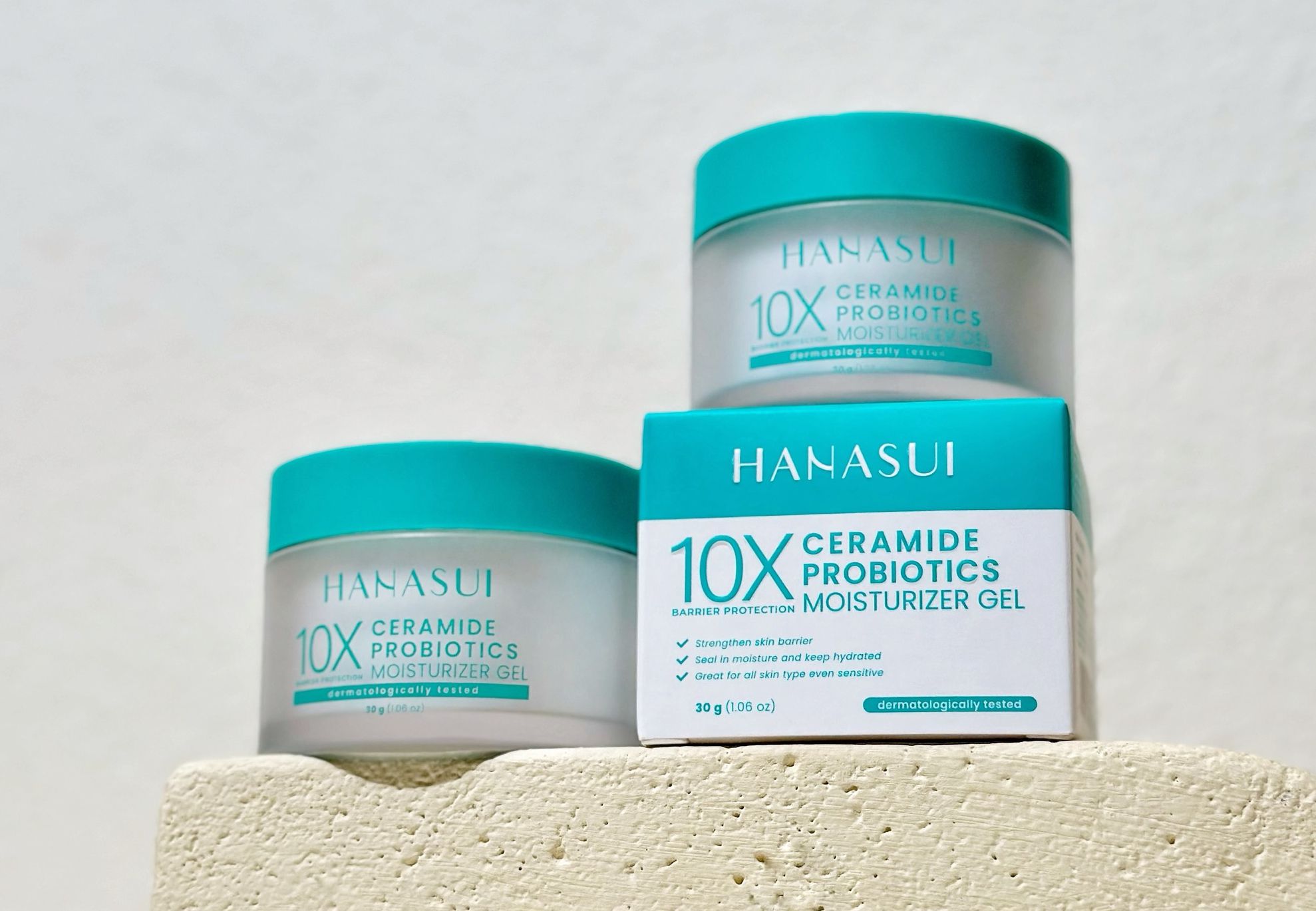 Skincare Hanasui untuk Mencerahkan Wajah - Hanasui Ceramide Probiotics Moisturizer Gel