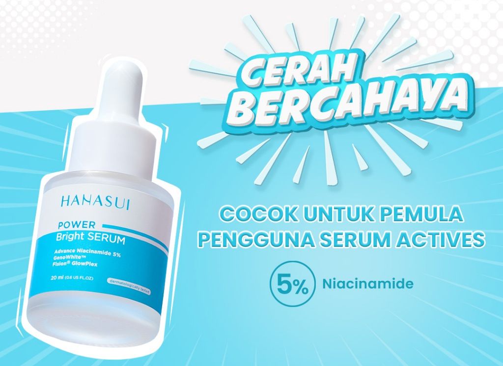 Skincare Hanasui untuk Mencerahkan Wajah - Hanasui Power Bright Serum