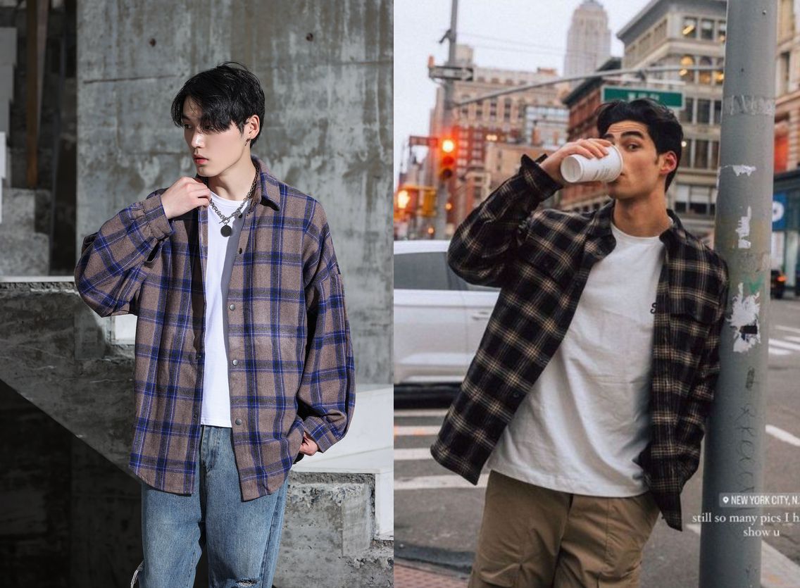 Inspirasi Outfit Kencan Pertama Cowok - Kemeja Flanel