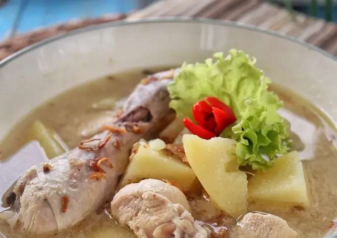 Resep Opor Ayam Putih tanpa Santan