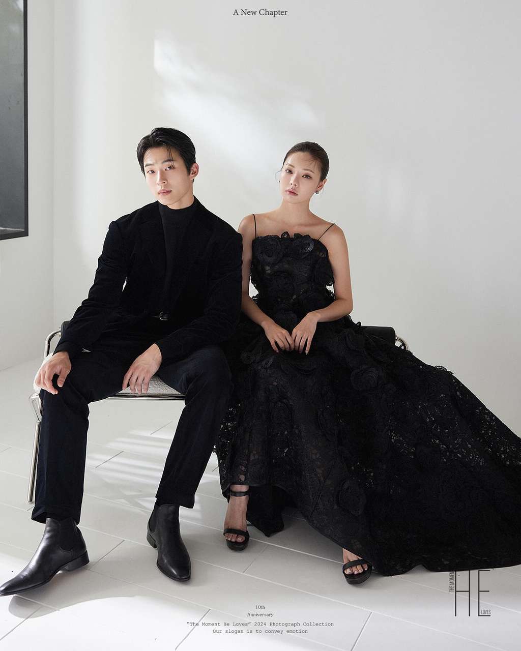 Prewedding ala Korea di Studio dengan All Black yang Elegan