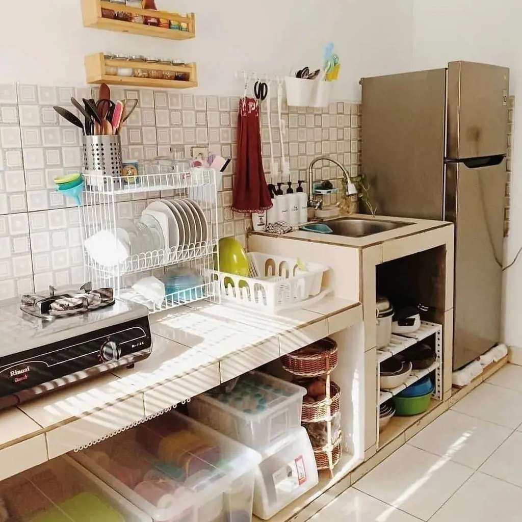 Desain Dapur Minimalis Tanpa Kitchen Set Sederhana Dan Minim Budget Diadona Id