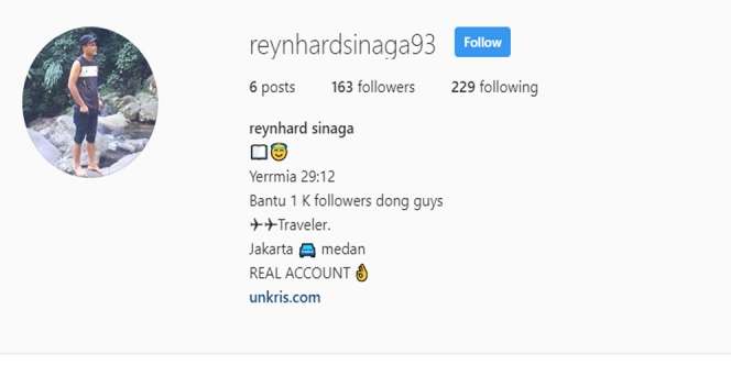 Akibat Nama yang Sama dengan Pelaku Pemerkosaan di Inggris, Akun Instagram @reynhardsinaga93 Dihujat