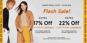 Gunakan Kode Voucher JUSTFORU untuk Nikmati Flash Sale di Zalora