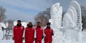Meskipun Harus Berlatih di dalam Kulkas, Indonesia Boyong 2 Piala Festival Pahatan Salju di Harbin