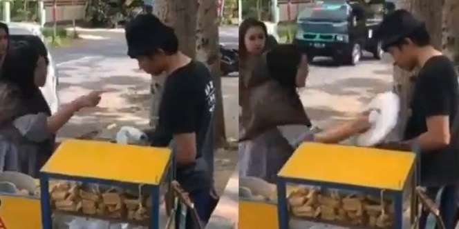 Terlanjur Viral, Video Penjual Cilok yang Dilabrak Ini Ternyata Hanya Settingan