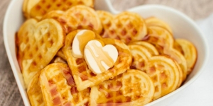 Waffle Valentine, Hidangan Manis untuk Pasangan