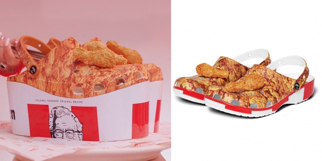 KFC x Crocs Luncurkan Sepatu Beraroma Ayam Goreng