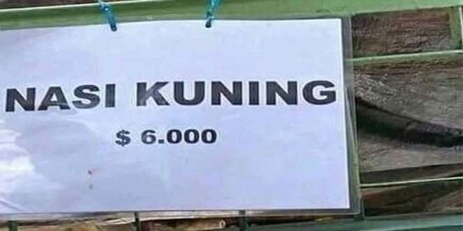 Hebohkan Netizen! Nasi Kuning Berharga $6000, Setara dengan 81 Juta Rupiah