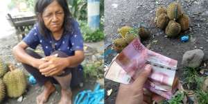 Pilu Kisah Ibu Pemulung Ini, Jual Durian untuk Cari Nafkah Malah Kena Tipu