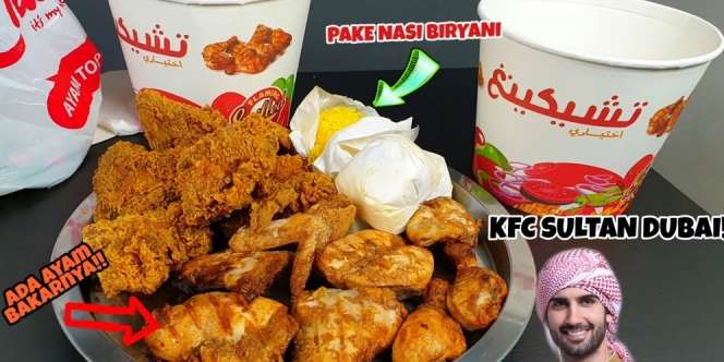 Beda dong Mukbang Ala Sultan, Menunya Ayam Goreng Rempah Pakai Nasi Biryani!