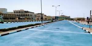 Beda Dari yang Lain, Qatar Mengecat Jalan Rayanya jadi Warna Biru, Biar Apa Sih?