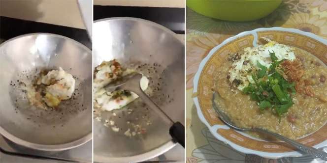 Belum Kelar Permasalahan Bubur Diaduk atau Tidak, Seorang Warganet Muncul dengan Ide Bubur Digoreng